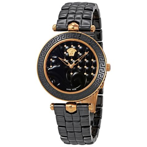 versace ladies ceramic watch|Versace watches with diamond.